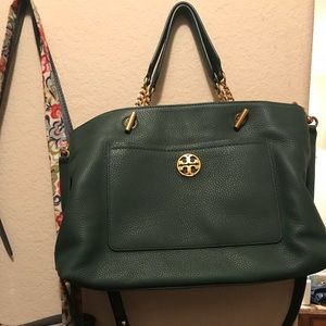 Green Tory Burch purse